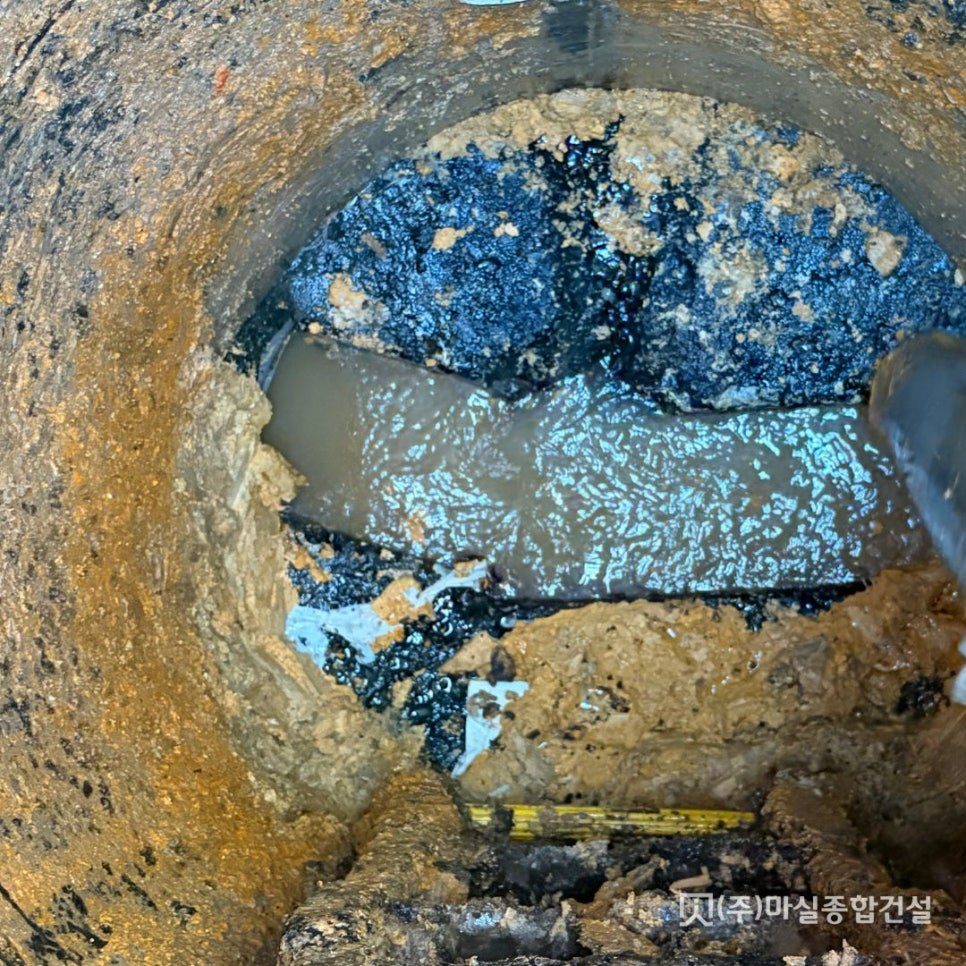 연수구 배수로 퇴적토 준설 현장